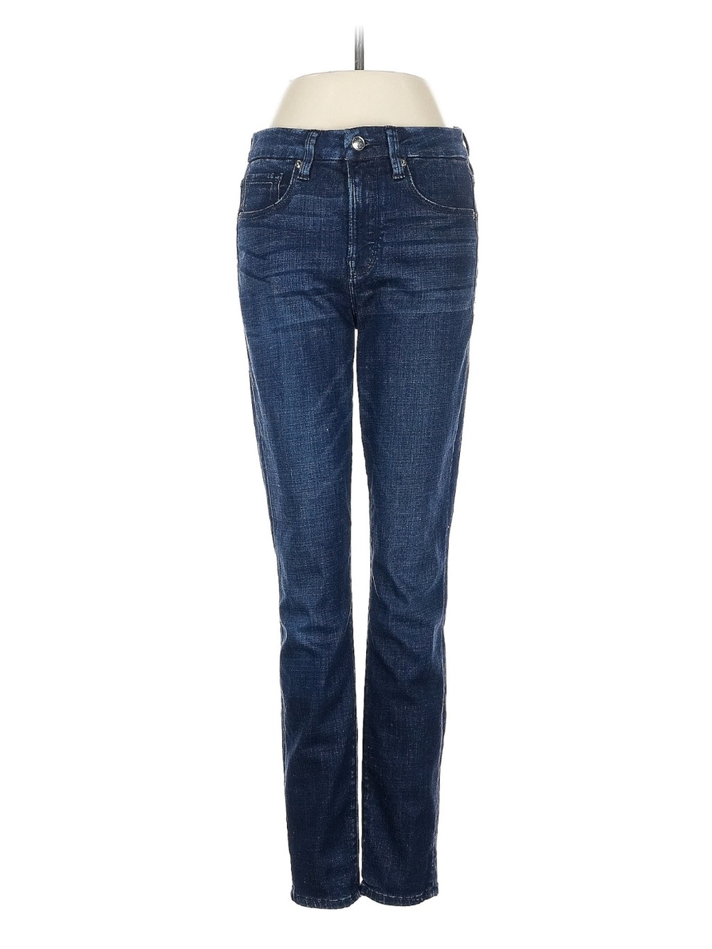 Good American Dark Blue Straight-Leg Jeans